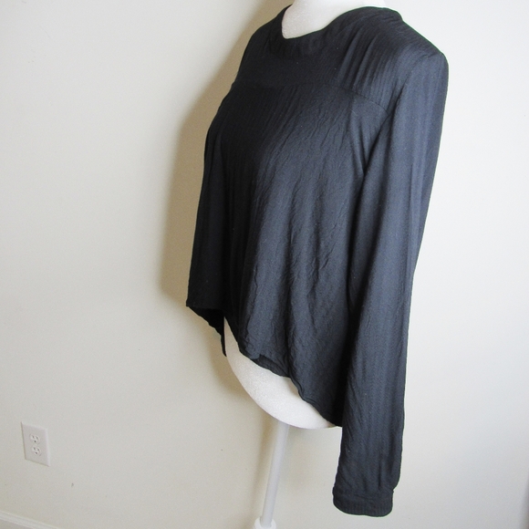 ALL SAINTS Black,Layered Style, High Low, Top SZ M - Picture 4 of 7